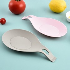 Bandeja de cuchara de silicona antideslizante resistente al calor soporte para utensilios de cocina 20 x 9,