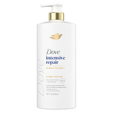 Acondicionador Dove reparación intensiva para dañado 28 fl oz (paquete de 1), blanco