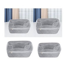 Bolsa de fieltro con cremallera, bolsillo interior, bolsa de transporte para mujer,