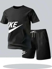 Conjunto deportivo de verano de 2 piezas para hombre camiseta y pantalones cortos conjunto de chándal