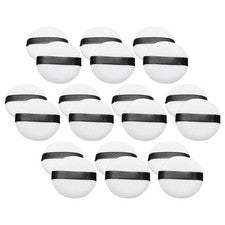 20 piezas cómodas herramientas de soplo de maquillaje en polvo suelto blanco para cosméticos faciales
