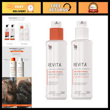 Juego de champú y acondicionador Revita - Cuidado del cuero cabelludo de 2 pasos para cabello voluminizado, sulfato