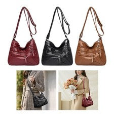 Bandolera Mujer, Bandoleras Bolso de Mano Cuero PU Suave con