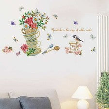 Pegatina de papel de pared PVC impermeable duradero de 1 pieza para decoración de paredes del hogar