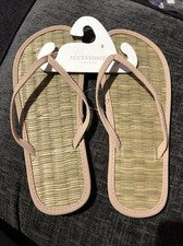 Chanclas Accesorio Monzón Damas Pasto Marino Talla S UK 3 4 37 Rosa Bebé - Nuevas