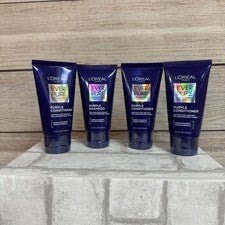 PACK 4 acondicionadores morados sin sulfatos L'Oreal Paris para cabello rubio - 2,5 fl oz