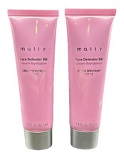 Lote de 2 bases en crema Mally Face Defender BB en bronceado con FPS 15 ~ 1,8 fl oz