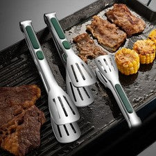 Clip de comida de acero inoxidable para barbacoa segura y manejo de pan 28 5 4 5