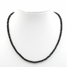 Collar de espinela negra collar de mujer cadena de plata de ley 925 Bailysbeads®
