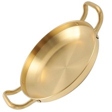Utensilios de cocina de acero inoxidable Utensilios de cocina de metal Olla plana para cocinar