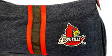 Bolso de hombro Louisville Cardinals para mujer Cartera de mezclilla Equipo NCAA Moda