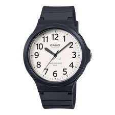 Casio MW-240-7B Mens White Analog Large Dial Resin Band Watch 50M WR