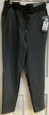NUEVO CON ETIQUETAS PANTALONES JOGGER RBX HOMBRE CÓNICOS NEGROS/CARBÓN ESTILO CRM7070R TALLA X/GRANDE $78