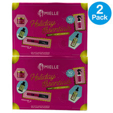 Kit de brillo Mielle Holiday Essentials Ready Jet Set tamaño de viaje conjunto de cuidado del cabello 2 paquetes