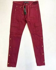 Nuevo 100% AUTÉNTICO Hudson Outerwear Botón Abajo Cargo Estilo Pantalones Chino talla 32
