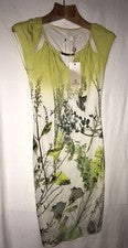 Vestido mujer Saszofono nuevo talla 36 multicolor estampado de flores viscosa mezcla precio original 319 €