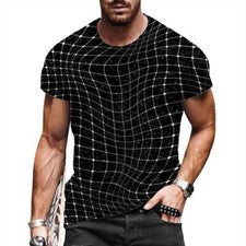 Camiseta Para Hombre Moda Negra Abstracta Gráfica Camiseta Sedosa Suave Manga Corta Camiseta