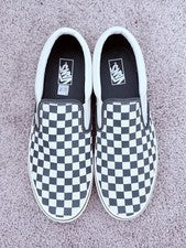 Vans Classic Checkerboard Slip-On Gamuza 'Verde Verdadero Blanco' Para hombres Talla 13