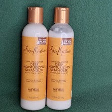 Desenredante hidratante profunda de manteca de karité cruda hidratante de karité 8 oz. botella CANTIDAD 2 pack