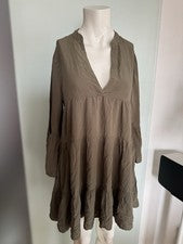 Sommer Kleid Ausgestellt Von Only Gr 36 S Khaki