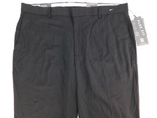Michael Brandon Hombres Diseñador Ligero Negro Flexible Pantalones Calce Ajustado 38 x 32 NUEVO