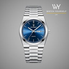 Poedagar 930 Lujo Cuarzo Deportes Negocios Hombre Reloj Pulsera Azul Verde Caja Set