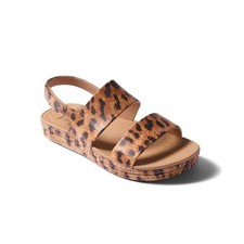 SANDALIAS ARREEF MUJER WATER FRIENDLY VISTA.NUEVOS ZAPATOS CON CORREA ACOLCHADA LEOPARDO S25.