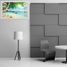 Murales de pared para sala de estar decoración del hogar pegatinas calcomanías falsas para ventanas