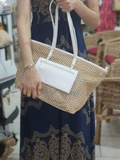Bolsa De Mujer A Hombro PH4850 Natural Blanco Bolsos Verano Accesorios Moda