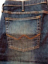 Pantalones de mezclilla azules de moda para hombre 40x32 Wrangler nuevos con etiquetas