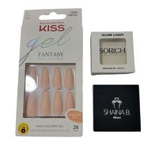 3 productos de belleza tamaño completo/muestra