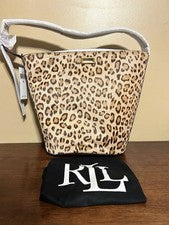 LISTA DE DESEOS Ralph Lauren Pelo de becerro Medio Harlow Bolso Cubo Cartera Mujer’s Moda