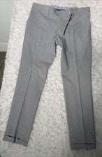 Pantalones de vestir Dan John gris italiano europeo para hombre, talla IT 52 US 42
