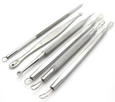 COMEDONE EXTRACTOR REMOVEDOR DE ESPINILLAS ANCE KIT DE HERRAMIENTAS DE 6 CUIDADO DE LA PIEL FACIAL