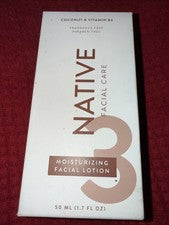 NUEVO Native Facial Care Loción Facial Hidratante 1.7 OZ - Coco + Vitamina B3
