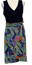 Vestido de moda para mujer talla 6 azul marino/multi