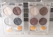 2x Paleta de sombras de ojos ULTA Quad - Berenjena/Eclipse/Islandia/Imprescindible/Seda/Platino