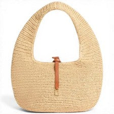 Coccinelle MODA Bolsa De Mano C-Me Summer Donna De Rafia En Tejido Y Piel