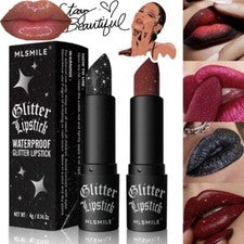 Lápiz Labial Brillo Impermeable Larga Duración Labios Brillantes Antiadherente Maquillaje Metálico