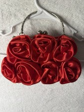 Bolso sin asas floral Rose Garden satinado - Accesorios florales para mujer