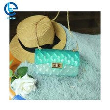 Mujeres Niñas Degradado Transparente Moda Caramelo Jalea Bandolera Mujeres Bolso de Mano