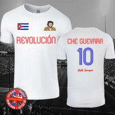 Camiseta Che Guevara Fútbol Estilo Cuba Revolución, Fútbol Hombre Damas Regalo