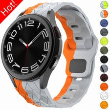 Correa de silicona suave para reloj Samsung Galaxy 6 5 4 5Pro 45 mm 44 mm 47 mm 40 mm