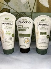 Crema facial hidratante diaria Aveeno para piel seca avena calmante y limpiador facial