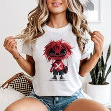 Camiseta Alternative Doll Character Mujer Figura Gráfica Edgy Tee