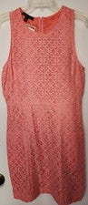 Vestido recto para mujer sin mangas totalmente forrado talla 12 naranja