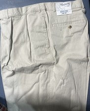 Pantalones de algodón para hombre Lands' End Direct Merchants - Estilo #49837A - Grandes y altos