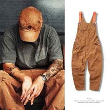 Mono holgado estilo americano de moda pantalones cargo campana pantalones informales