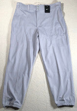 Pantalones de béisbol masculinos Nike Core NWT 378362-052 XL Gris 100% Poliéster 38x30