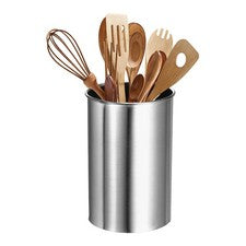 Soporte para Utensilios de Cocina, Soporte para Utensilios de Acero Inoxidable 3.1x4.7", Plateado